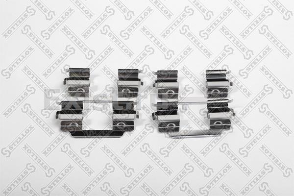 Скрепки торм. колодок задних (4 пластинки) Audi A4/A5/A6/A8/VW Phaeton 02> 0001540SX