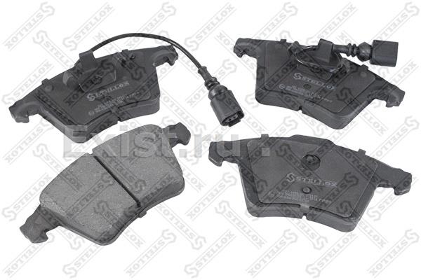 Колодки тормозные дисковые перед, к-кт VW T5/Multivan 2.0/3.2/1.9TDi/2.5TDi 03> диски 16' STELLOX 001085BSX