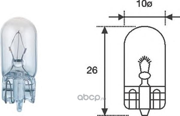 Лампа без цоколя 12V 5W (W2.1*9.5d) MAGNETI MARELLI 003921100000