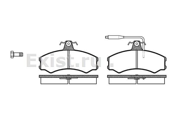 Колодки тормозные передние дисковые Ducato/Peugeot J5 1,8-2,5TD 81-94 REMSA 014302