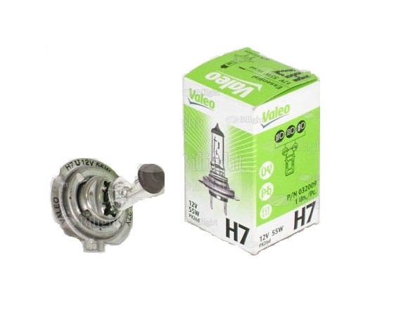 Лампа H7 55W 12V галогеновая стандартная VALEO 032009