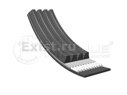 Ремень поликлиновой (4PK880) Audi 80/100/A6 1.6/2.0 91-97/Mazda 323 1.1-1.6 85>/626 1.6-2.0 85-87 MEYLE 0500040880