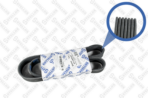 Ремень генератора поликлиновой (7PK1076) Ducato 2.3/Daily 2.3/Ducato RUS STELLOX 0711076SX