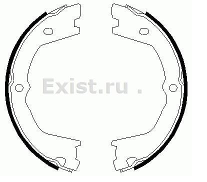 Колодки тормозные барабанные задн (d 190mm) Daily I 89-/Daily II 99- LPR 09080