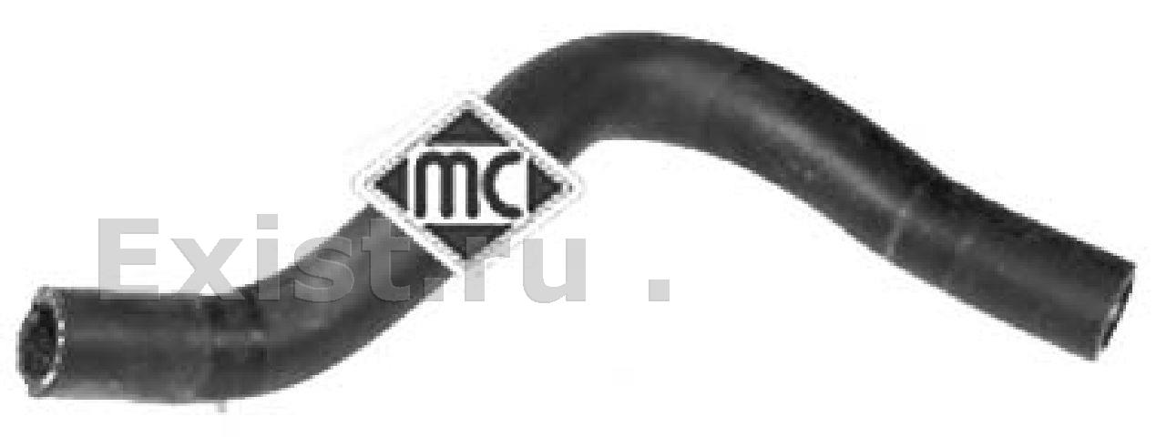 Патрубок (шланг) теплообменника масляного фильтра Transit 2.4D 00- METALCAUCHO 09280