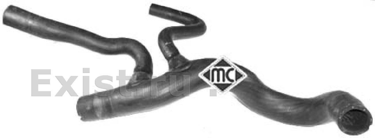 Патрубок радиатора нижний Transit 2.0D 00-06 METALCAUCHO 09282