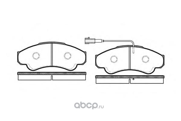 Колодки тормозные передние дисковые R16 с эл. датчиком Ducato/Boxer/Jumper 230/244 REMSA 095901