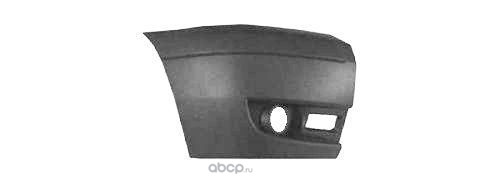 Бампер передний правый с отверстием под птф Transit 06- POLIPLAST 10019107