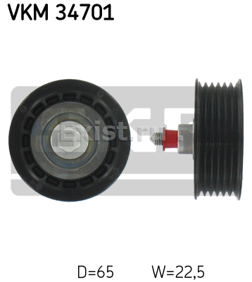 Ролик промежуточный ручейковый Jumper/Boxer 2.2L 120-130л.с./Transit 2.2 E4, SKF VKM34701