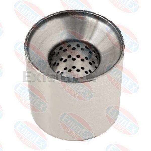 Пламегаситель коллекторный 100x100x57 нерж. (D трубы 57мм/общая L 100мм/D бочонка 100мм) EUROEX 10010057