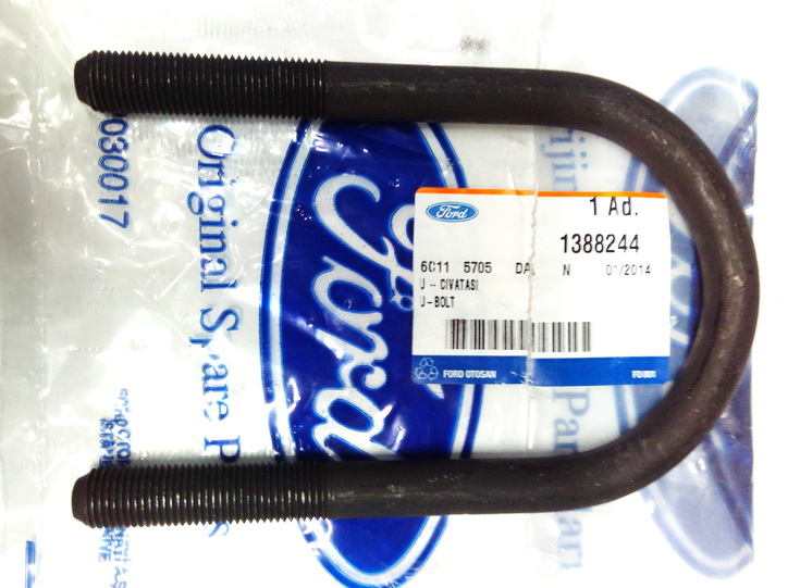 Стремянка (болт U-образный) задней рессоры (JMC) M14х155 Transit FORD JMC 1388244