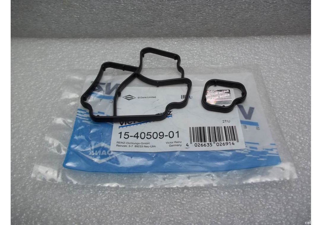 Прокладка масляного радиатора (корпуса масляного фильтра) к-т VW 2.0TDI 04- VICTOR REINZ 154050901