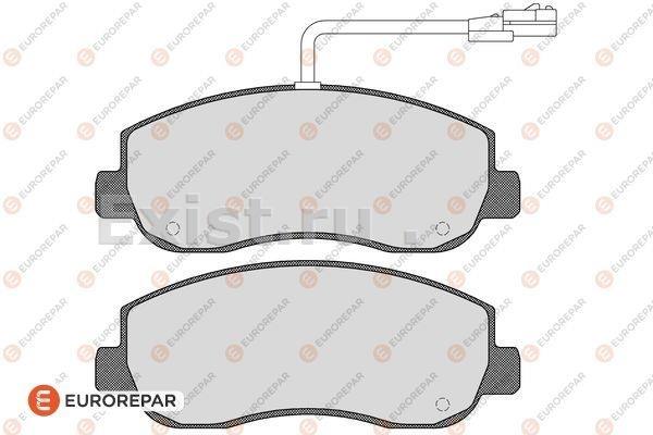 Колодки тормозные дисковые перед к-кт Master 2.3CDTi 10->Monavo 2.3 CDTI 16V 10> EUROREPAR 1617286480