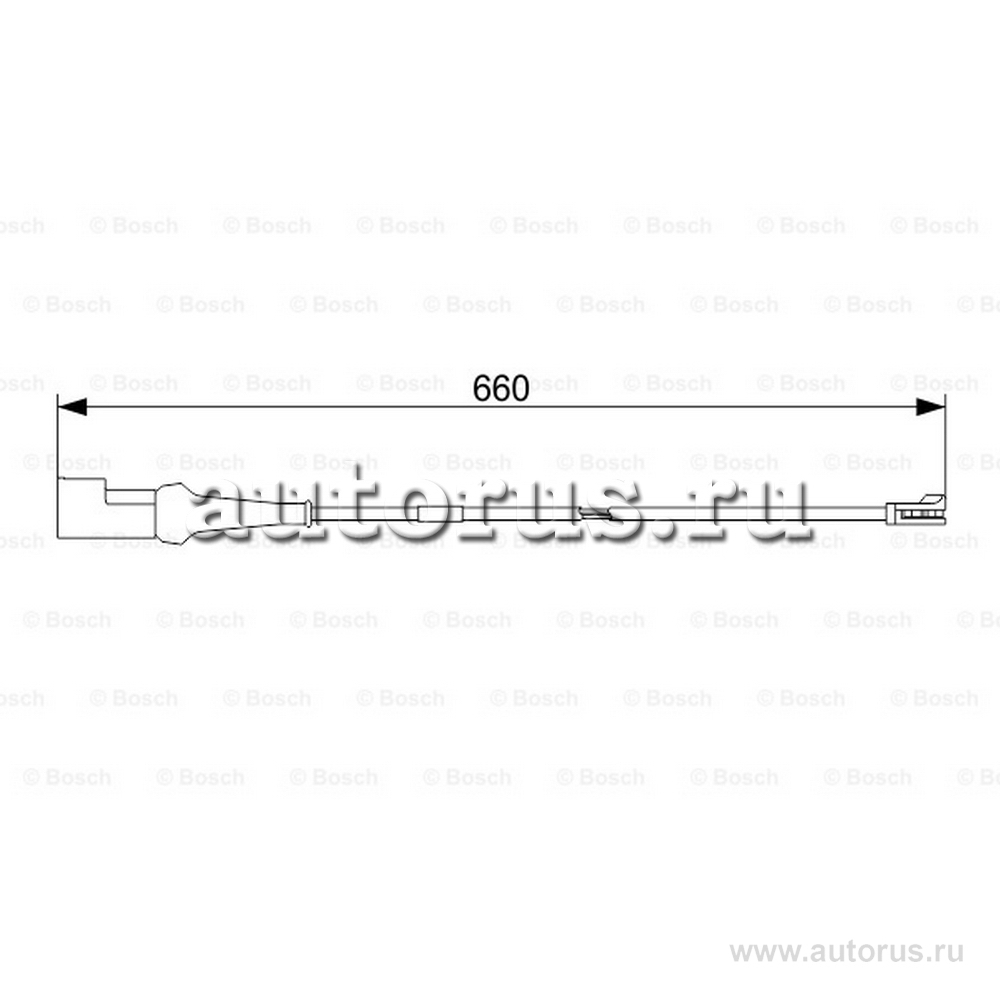 Датчик износа задних тормозных колодок L=660mm Transit 2.2TDCi 13> BOSCH 1987473575