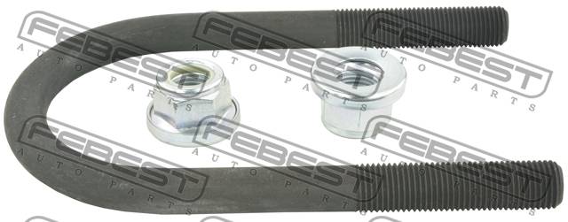 Стремянка (болт U-образный) задней рессоры M14х165 Transit FEBEST 2133001