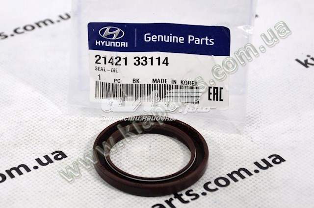 Сальник коленвала передний 44х60х7 Hyundai Elantra <95/Sonata <04/SantaFe 00>/Sorento 02> 1.6-2.4 2142133114