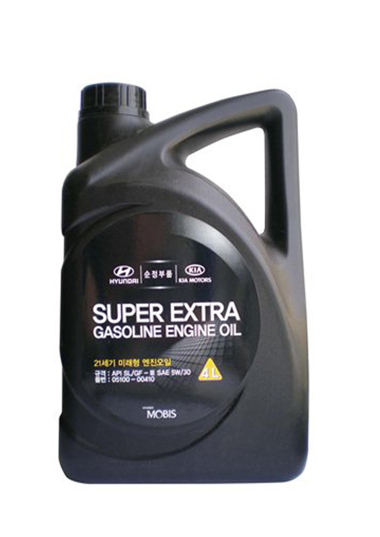 Масло моторное полусинтетическое Super Extra Gasoline 5W30 4L HYUNDAI 0510000410