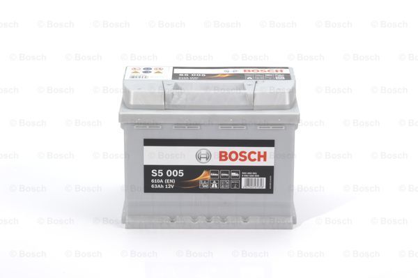 Аккумулятор S5 SILVER PLUS 12V 63AH 610A ETN 0(R ) B13 (242x175x190mm) BOSCH 0092S50050