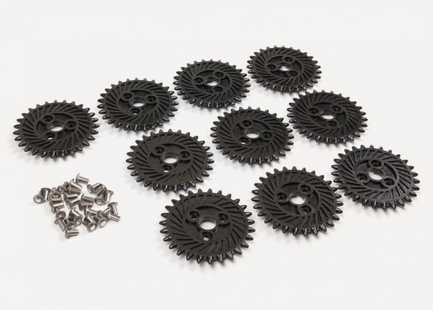 Шестерня с клепками привода сдвижной двери без метал. сердечника Transit/Jumper/Boxer 06 КРОКО 30009990002