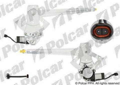 Стеклоподъемник электрический с мотором передний левый Transit 00~ POLKAR 3247PSE1A