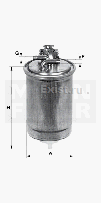 Фильтр топл.Audi/VW 1.9TDI/LT 2.5TDI 00- MANN FILTER WK8533X