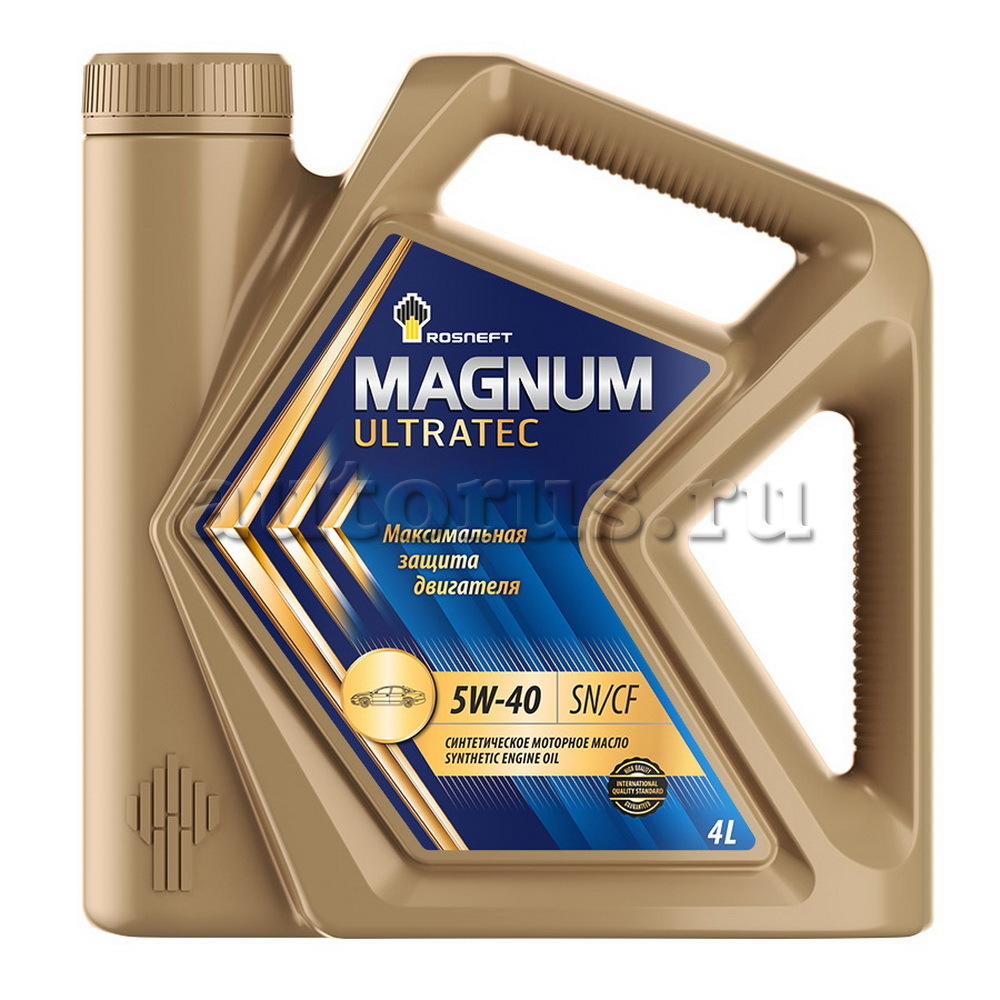 Масло моторное синтетическое 4 л  Magnum Ultratec 5W-40  Роснефть 40815442