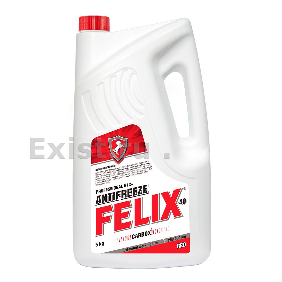 Антифриз готовый -40C красный 5 кг Felix CARBOX 430206033