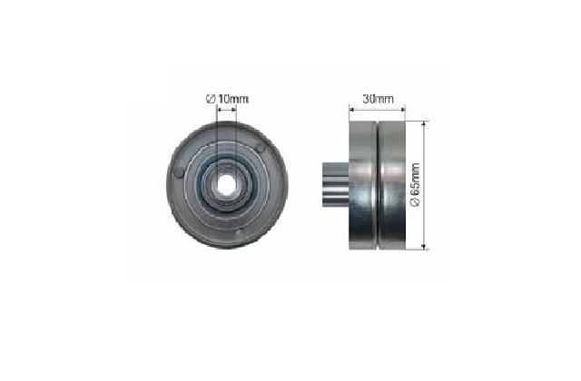 Ролик ремня промежуточный Transit 2,2 155л/с 06- CAFFARO 500368