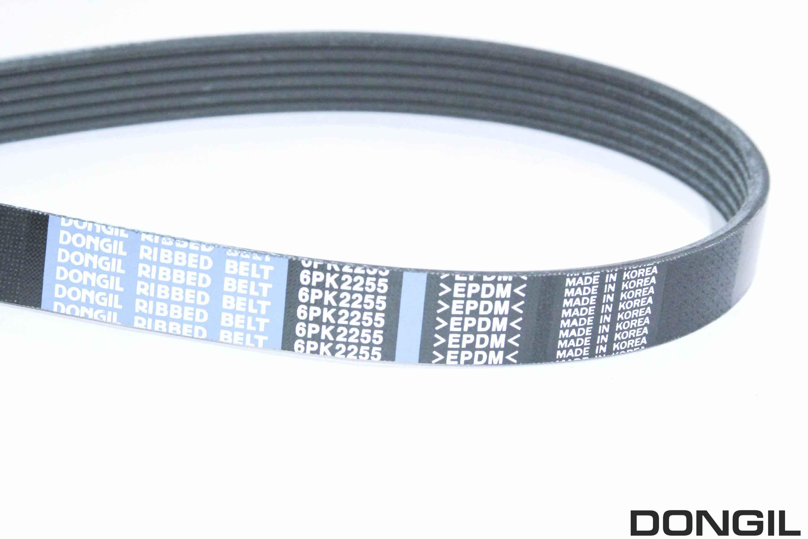 Ремень приводной поликлиновой (6PK2255) Ssangyong Actyon (06-)/Kyron (05-)/Rexton (03-) (D20DT/D27) DONGIL