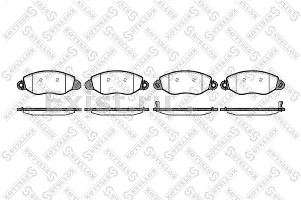 Колодки тормозные дисковые перед с антискрип.пл Transit (пер прив) 2.3/2.0Di-2.4TDE 00> диск 15   STELLOX 783012BSX