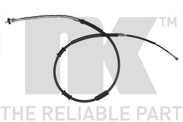 Трос стояночного тормоза, левый Fiat Grande Punto 1.4 10.05> бараб. NK 9023133