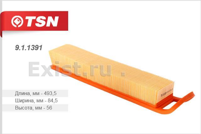 Фильтр воздушный Citroen C3 1.4/1.6 09>/C4 1.6 08>Peugeot 308 1.4/1.6 07> TSN 911391