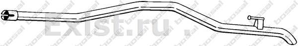 Труба промежуточная MB Sprinter 06>/Grafter 2.5 L4325 mm BOSAL 950089
