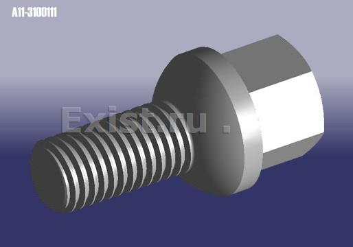 Болт (шпилька) колесный M12X1,5 (ключ 17/L=24) Amulet/A19/J60/J69/J42 2006> CHERY A113100111