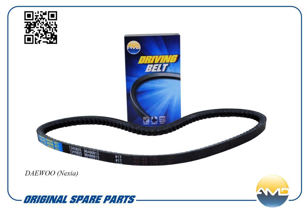 Ремень кондиционера (13*825) зубчатый Daewoo Nexia Espero Lanos 1.5 1995г. AMD AMDBL318