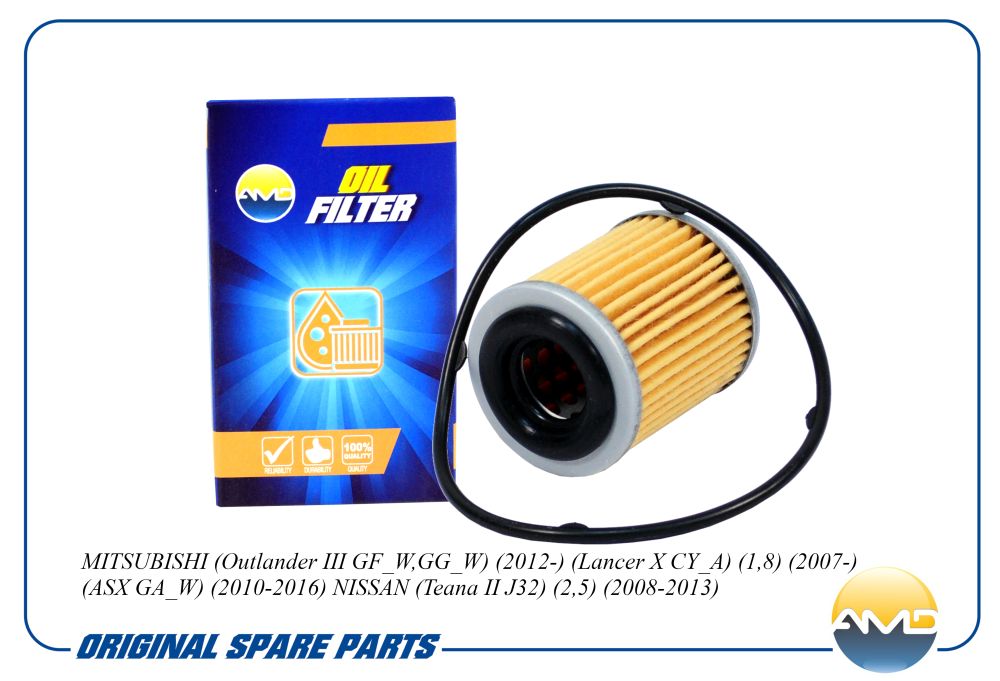 Фильтр масляный АКПП (вариатора картридж) NISSAN Qashqai (08-)/Teana (08-12)/Tiida (11-) AMD AMDFL324