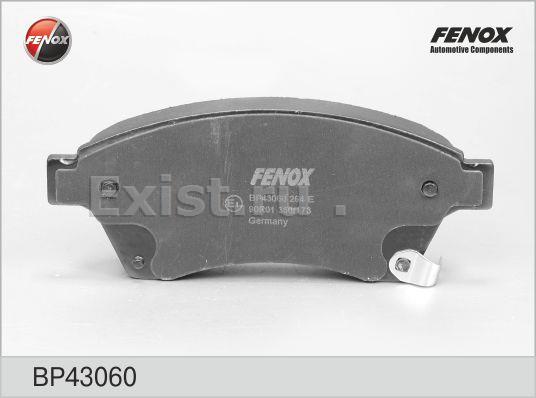 Колодки дисковые передние Opel Astra/Zafira/Chevrolet Cruze 1.4-2.0 09> FENOX BP43060