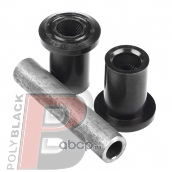 Сайлентблок полиуретановый компл. 2 втулок, для серьги задней рессоры, крепление к кузову Transi 06> POLYBLACK FD201540