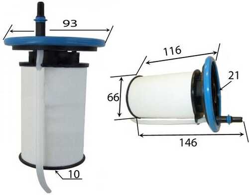 Фильтр топливный Ducato 2.3JTD 250 11-/Doblo 1.3/1.6/2.0JTD 10 JS ASAKASHI FE0037