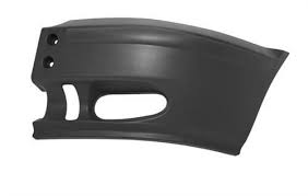 Бампер передний левый серый под птф Transit 00-06 EUROBUMP FOR07TR008T