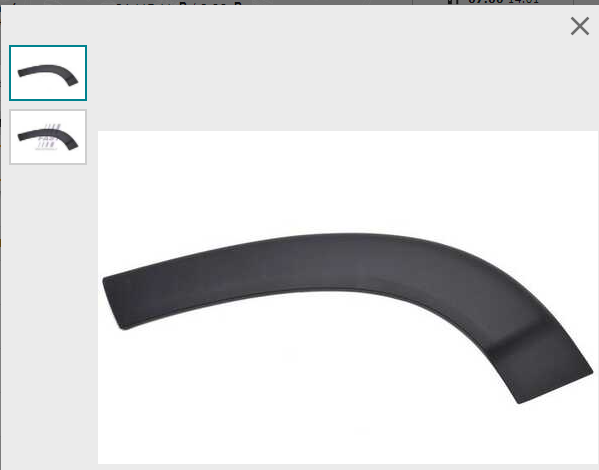 Молдинг арки двери передней правой Ducato(250)/Boxer 3/Jumper 3 с 06~ FAST FT90755