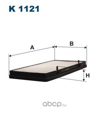 Фильтр салона /342x192x45\ Nissan Primastar/Opel Vivaro/Renault Trafic 01> FILTRON K1121