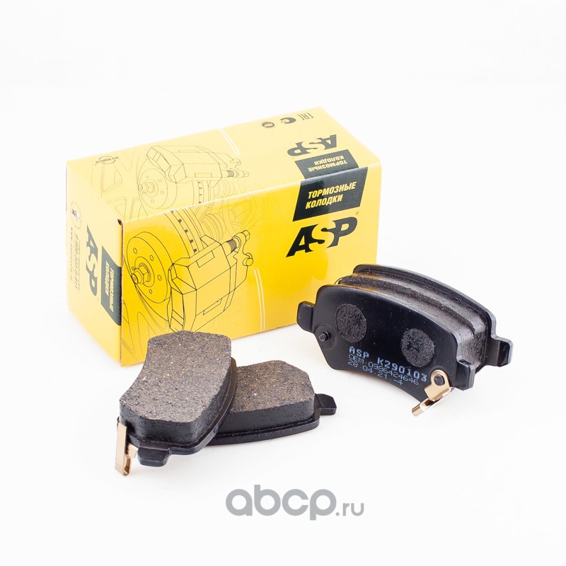 Колодки тормозные задник к-кт OPEL Astra G/H Meriva/Kia Venga 10- ASP K290103