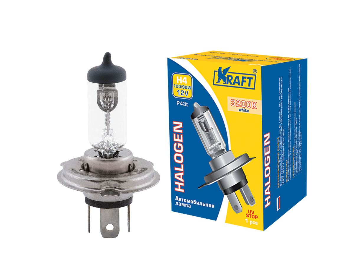 Лампа галоген H4 24V 75/70W (KRAFT) KRAFT AUTOMOTIVE KT700012