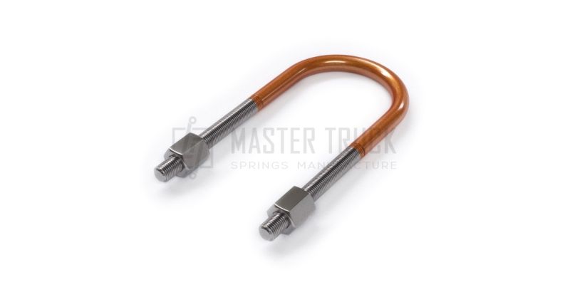 Стремянка U-обр. с гайками задней рессоры, 19см /M14x1,5x74x190/ MB Sprinter/VW Crafter 06> MASTER TRUCK MR071914