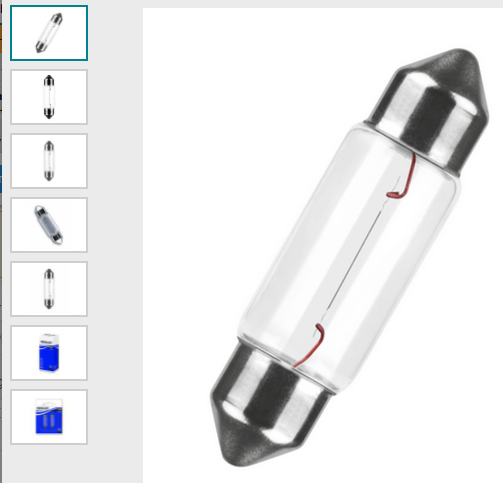 Лампа C5W 12V (SV8.5-8) подсветки номерного знака NEOLUX N239