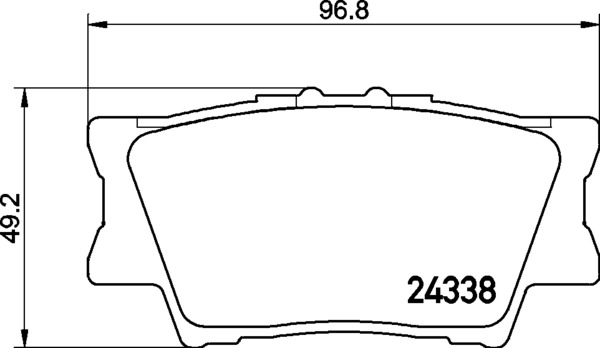 Колодки тормозные задние дисковые Toyota RAV4 2.0/2.2 D-4D 06  NISSHINBO NP1016