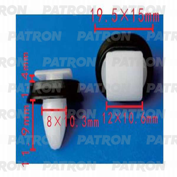 Клипса крепления молдинга Ducato RUS 250/Boxer3/Jumper3 06> FIAT P370268A