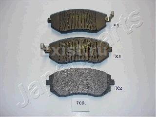 Колодки тормозные передние дисковые Subaru Forester/Impreza 1.6/2.0 02> JAPANPARTS PA706AF