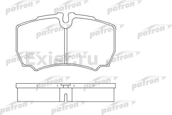 Колодки тормозные задние дисковые Transit 2.2/2.4/140/155 06- PATRON PBP1405